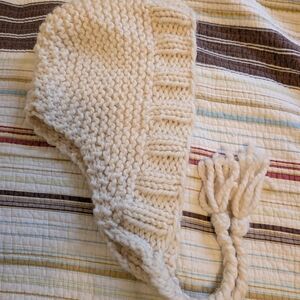 Cozy Cream Knit Kids Hat